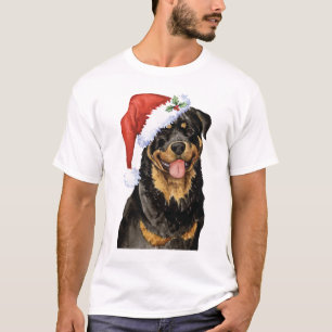 Camiseta Howlidays feliz Rottweiler