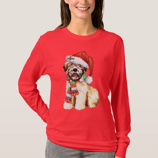 Camiseta Howlidays feliz Wheaten (Frente)