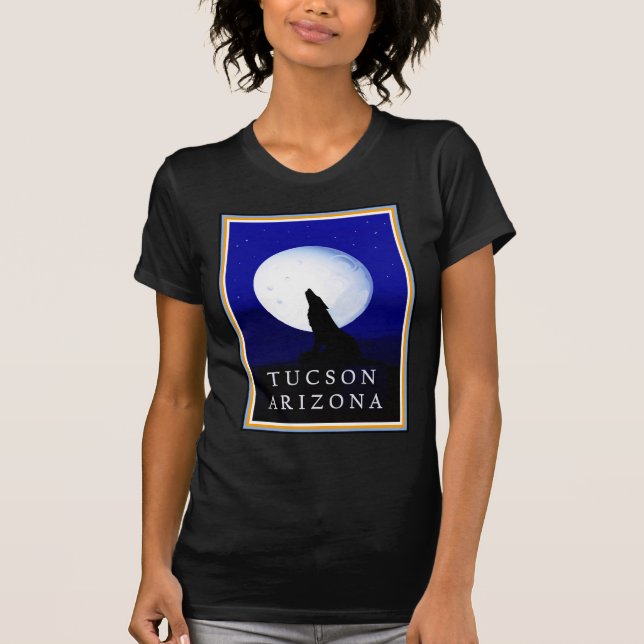 Camiseta Howlin Coyote - Arizona Tucson (Frente)