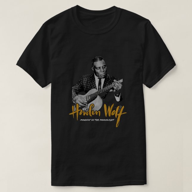 Camiseta Howlin' Wolf Howlin' Wolf Moanin à Lua (Frente do Design)