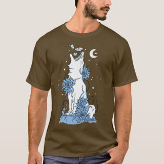 Camiseta Howling Night White Wolf