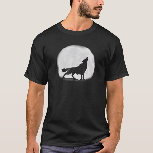 Camiseta Howling Wolf E Big Moon Legal (Frente)