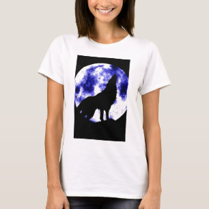 Camiseta Howling Wolf na Lua