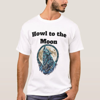 Camiseta Howling Wolf Under the Moon – Wild Spirit T-Shirt