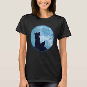 Camiseta Howling Wolves Pack Predator Forest Moonliling