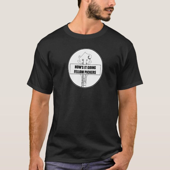 Camiseta How's It Going Fellow Pickers mandolin (Frente)