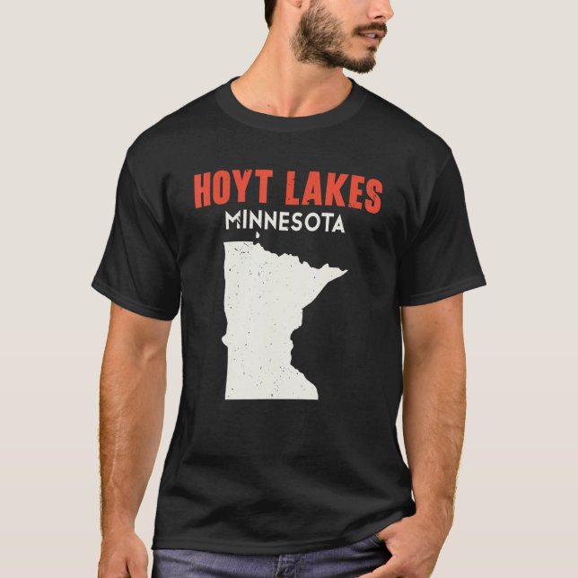 Camiseta Hoyt Lagos Minnesota EUA Estado América Viagem Min (Frente)