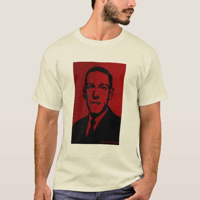 Camiseta HP Lovecraft - vermelho (Frente)