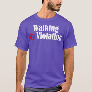 Camiseta Hr de Caminhada Violações ofensivas humor adulto e
