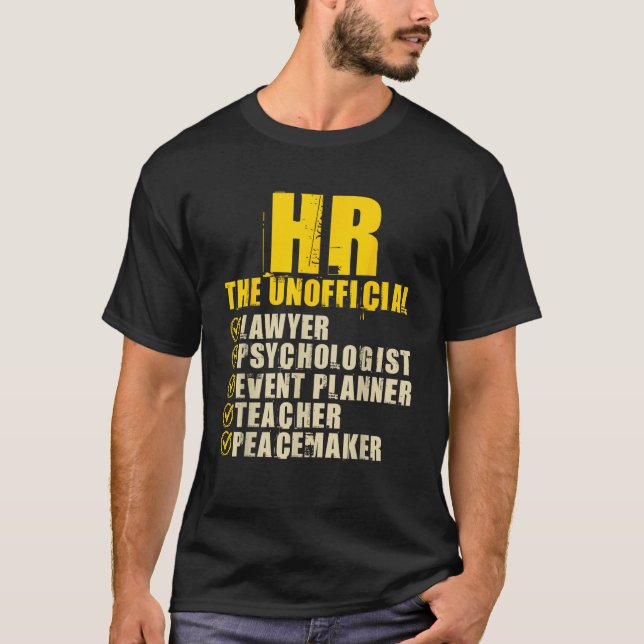 Camiseta HR O Recru Oficial de Gestão de Recursos Humanos (Frente)
