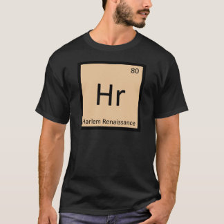 Camiseta Hr - Símbolo de Mesa Periódico de Arte do Harlem R