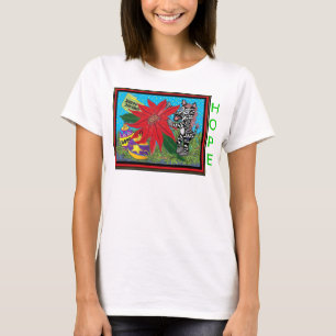 Camiseta HRB - Esperança de Pointsettia da zebra cabida