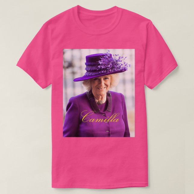 Camiseta HRH Camilla Duquesa de Cornwall  (Frente do Design)