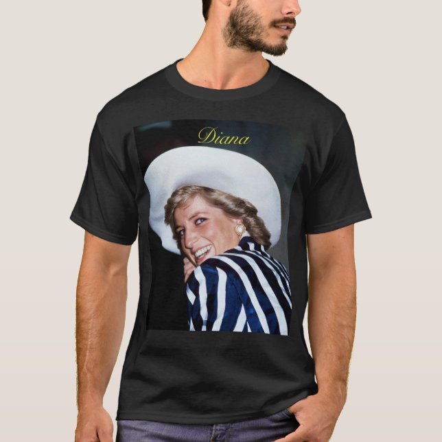 Camiseta HRH Princesa Diana Austrália 1988 Pro Foto HD (Frente)