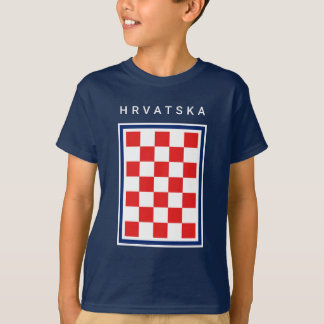 Camiseta Hrvatska Checker Azul Fronteira