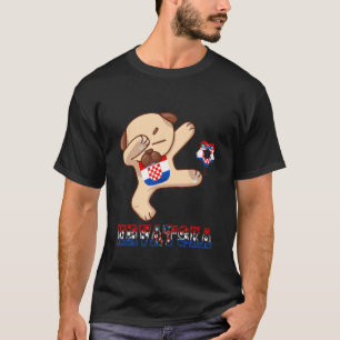 Camiseta Hrvatska Croácia Dog Hrvatska Soccer Team Croata
