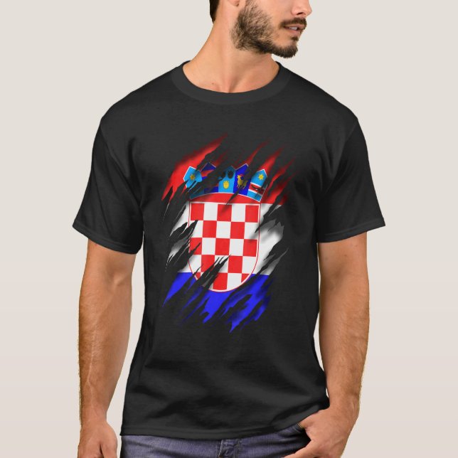 Camiseta Hrvatska Croácia Flag (Frente)