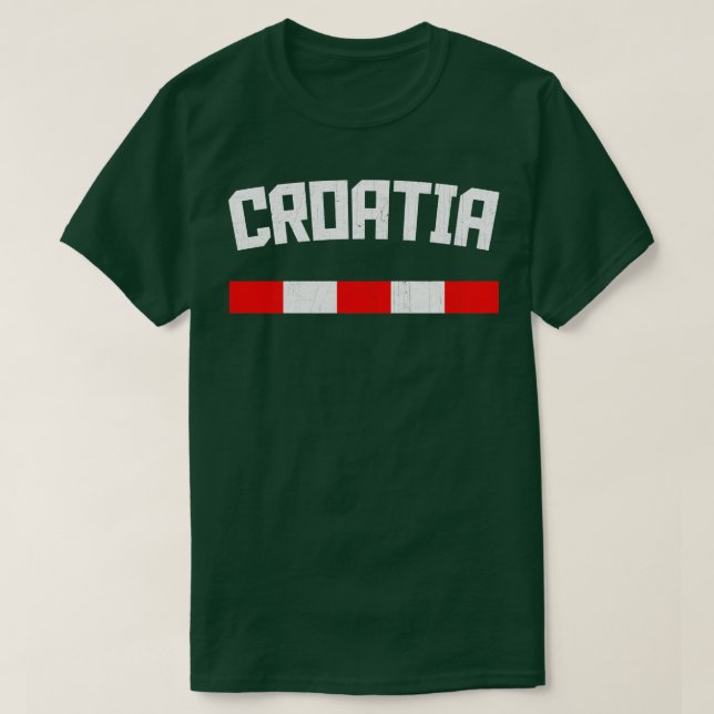 Camiseta Hrvatska Croata Vintage Style Design (Frente do Design)