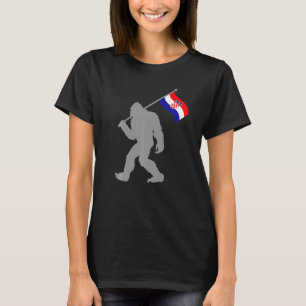 Camiseta Hrvatska Ou Bandeira Croata Na Bandeira Da Croácia