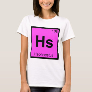 Camiseta Hs - Hefesto Tabela Periódica Química dos Deuses