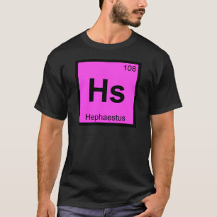 Camiseta HS - Mesa periódica da química do deus de