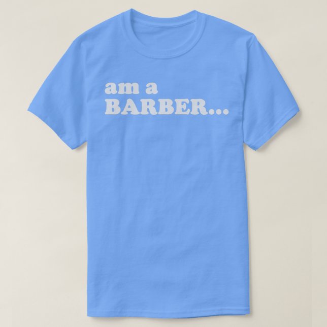 Camiseta HSOL Am A Barber White (Frente do Design)
