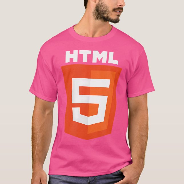 Camiseta Html5 Html Logo Web Programmer Nerd Funny Computer (Frente)