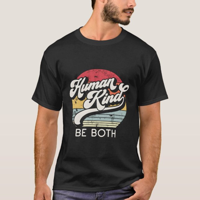Camiseta Hu Kind Ser Ambos Igualdade Amável (Frente)