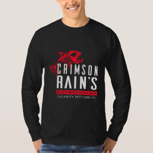 Camiseta Hua Cheng Crimson Chuva Flocos De Peixes Para Água