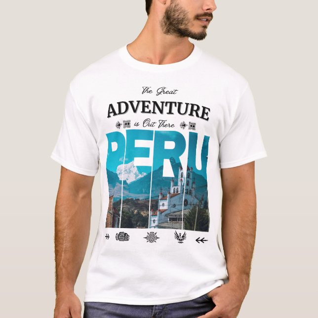 Camiseta Huaraz Peru T-Shirt | Ancash, Inca, Andes, Trilha (Frente)
