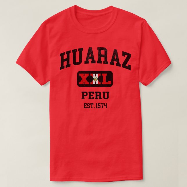 Camiseta Huaraz Peru XXL design Athletic (Frente do Design)