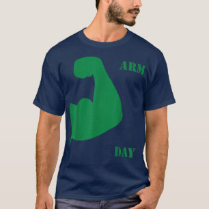 Camiseta Hub da piada engraçada do dia de braço para exercí