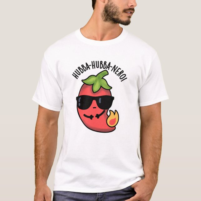 Camiseta Hubba-hubba-nero Funny Habanero Pun (Frente)