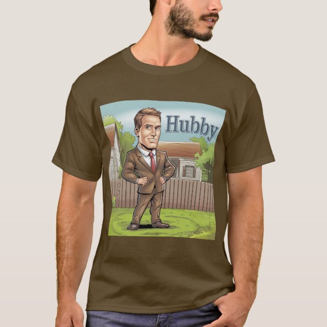 Camiseta Hubby Brown T-Shirt (Frente)