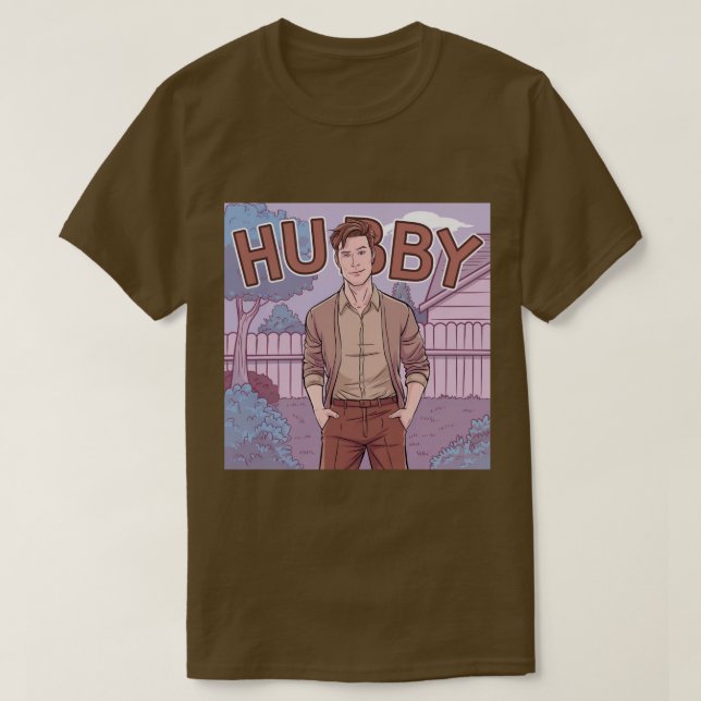 Camiseta Hubby Brown T-Shirt (Frente do Design)