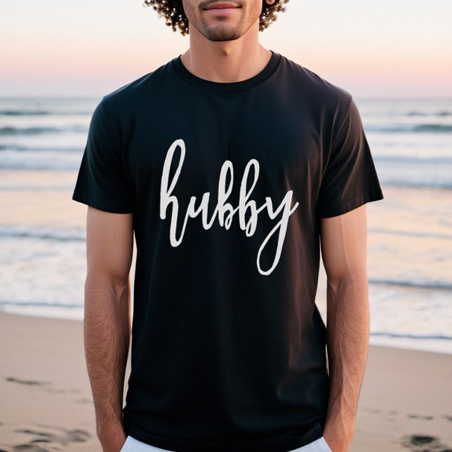 Camiseta Hubby e Wifey Honeymoon (Criador carregado)