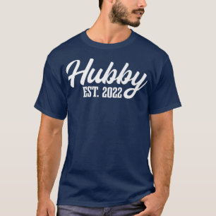 Camiseta Hubby Est 2022 Casando Com O Marido Para Ser Marri
