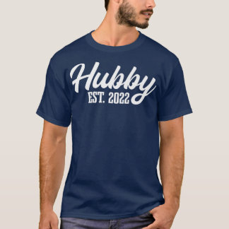 Camiseta Hubby Est 2022 Casando Com O Marido Para Ser Marri