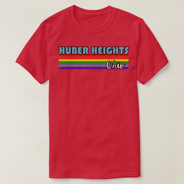 Camiseta Huber Heights Ohio Pride Huber Heights LGBT Gift (Frente do Design)