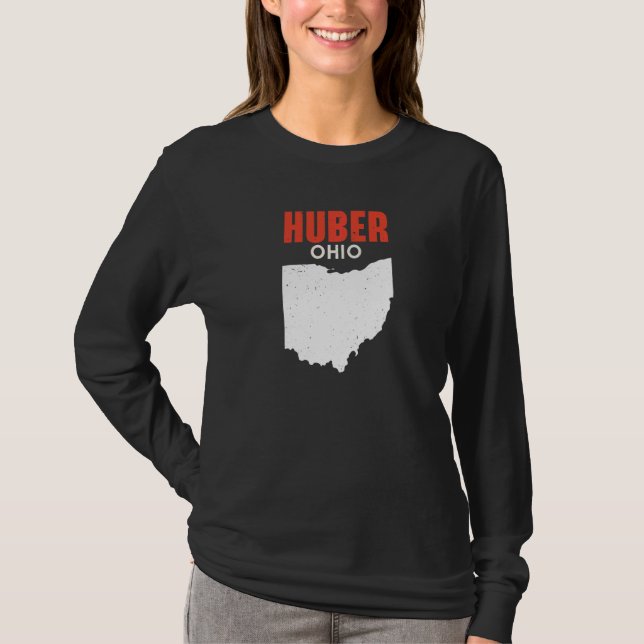 Camiseta HUBER HEIGHTS Ohio USA State America Travel Ohioan (Frente)