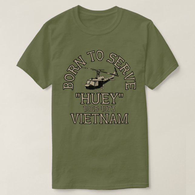 Camiseta Huey Helicopter Vietnam (Frente do Design)