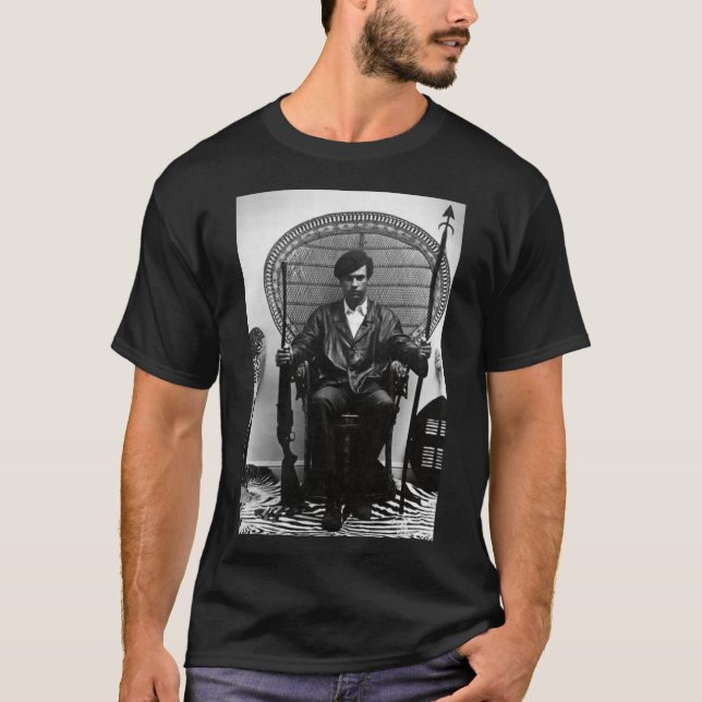 Camiseta Huey P Newton 1968 Negro e Branco (Frente)