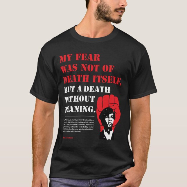 Camiseta Huey P. Newton cita (Frente)