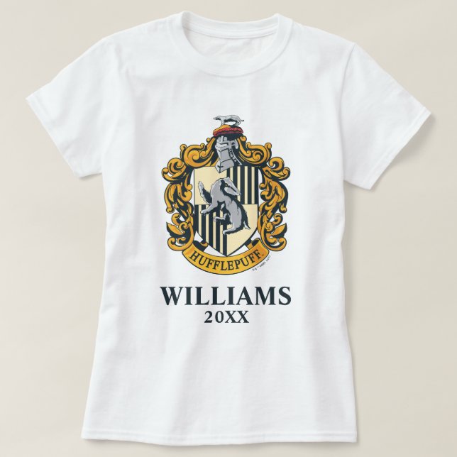 Camiseta Hufflepuff | Férias familiares T-Shirt (Frente do Design)