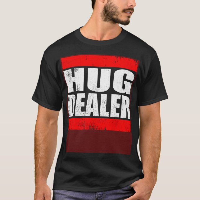 Camiseta Hug Dealer  free hugs cuddle hug (Frente)