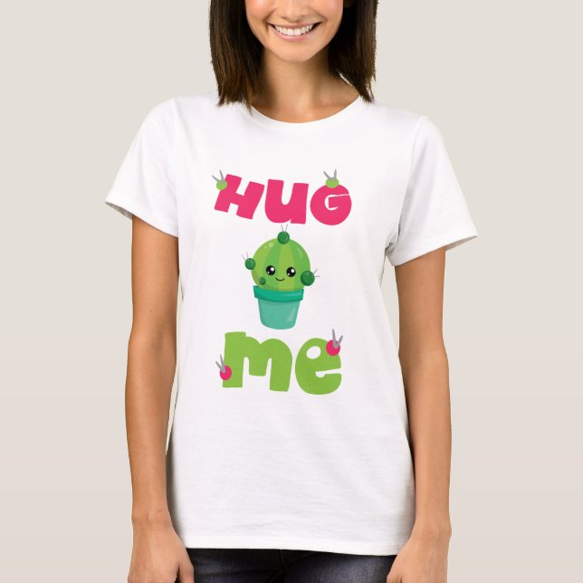 Camiseta Hug Me cactus (Frente)