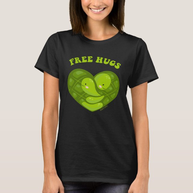 Camiseta Hug Me Turtle Heart Sea Friendship Love  Cute Deal (Frente)
