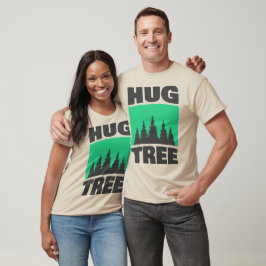 Camiseta Hug Tree - Adoro O Gráfico Da Floresta