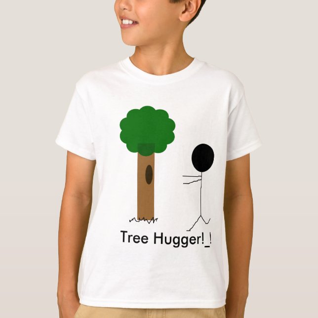 Camiseta hugger da árvore, árvore Hugger! _! (Frente)
