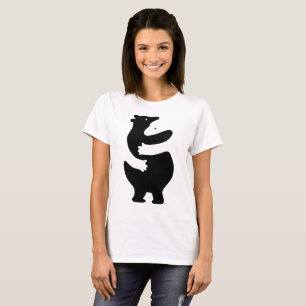 Camiseta Huggers do "impressão preto "